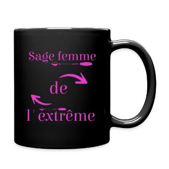 Cadeau femme Sage femme de l'extrême - Mug uni - noir - Droite