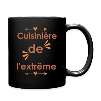 Cadeau femme Cuisinière de l'extrême - Mug uni - noir - Droite