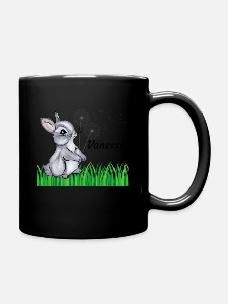 Nom de lapin Cadeau Vanessa - Mug uni - noir
