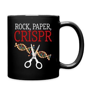 Crispr Funny Saying Rock Paper Crispr - Full Colour Mug - black - Right