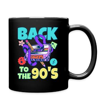 Cassette de fête à thème des années 90 des années 90 - Mug uni - noir - Droite