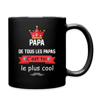 Papa le plus cool - Mug uni - noir - Droite