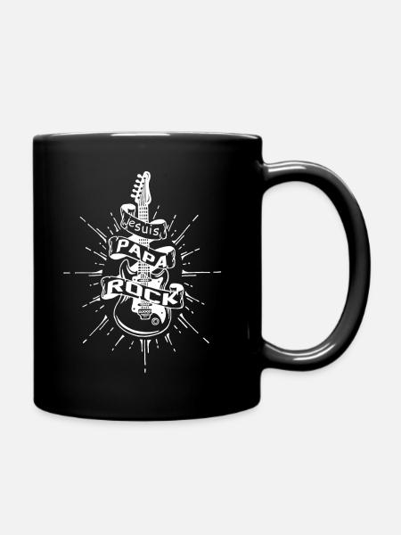 I'm a rock dad - Full Colour Mug - black