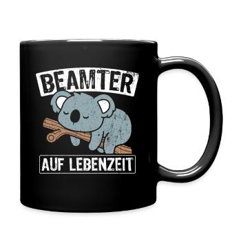 Beamter auf Lebenszeit - Beamter Amt Beamtin Gesch - Tasse einfarbig - Schwarz - Rechts