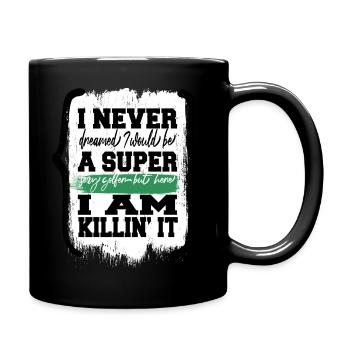 golfking golf clubs fun gift idea birthday - Tasse einfarbig - Schwarz - Rechts