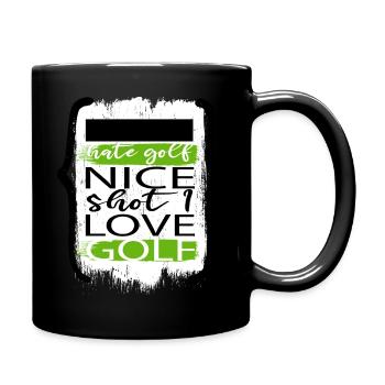 balle de golf cadeau d’anniversaire idée golfmom - Mug uni - noir - Droite