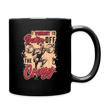 I train like a madman - Full Colour Mug - black - Right