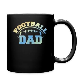 Football Dad Fans Game Day - Full Colour Mug - black - Right