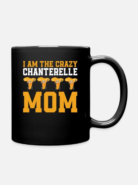 Pfifferling Mama - Tasse einfarbig - Schwarz
