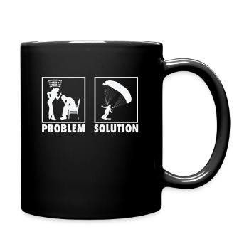 Parachutisme Parachutisme Skydiver Statement Problem - Mug uni - noir - Droite