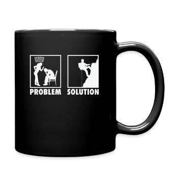 Mountain Climbing Mountain Climber Statement - Full Colour Mug - black - Right
