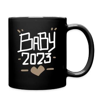 Pregnancy Pregnant Baby 2023 - Full Colour Mug - black - Right