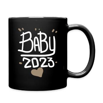 Pregnancy Pregnant Baby 2023 - Full Colour Mug - black - Right