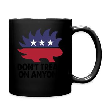 Don't Tread On Anyone Libertarian Party Political - Full Colour Mug - black - Right