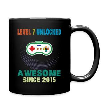Level 7 Unlocked Awesome 2015 Video Game 7th Birth - Tasse einfarbig - Schwarz - Rechts