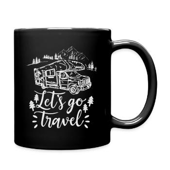 Cool Camper, RV, Camping-car, Carvan Slogan Shirt - Mug uni - noir - Droite