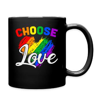 Choisissez l'amour - Mug uni - noir - Droite