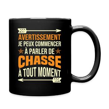 Je Peux Commencer À Parler De Chasse À Tout Moment - Mug uni - noir - Droite