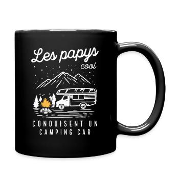 Les Papys Cool Conduisent Un Camping-car - Mug uni - noir - Droite