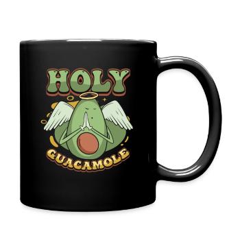 Sacred guacamole funny avocado - Full Colour Mug - black - Right