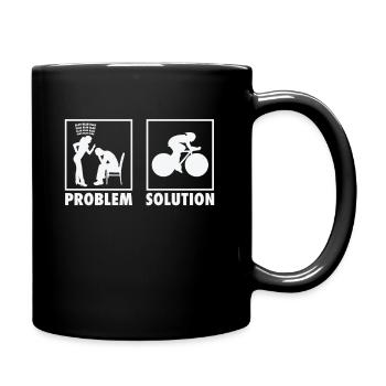 Cycling Cyclist Statement Problem Solution. - Full Colour Mug - black - Right