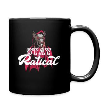 Rat Ratical Rodent Rat Owners Pet - Tasse einfarbig - Schwarz - Rechts