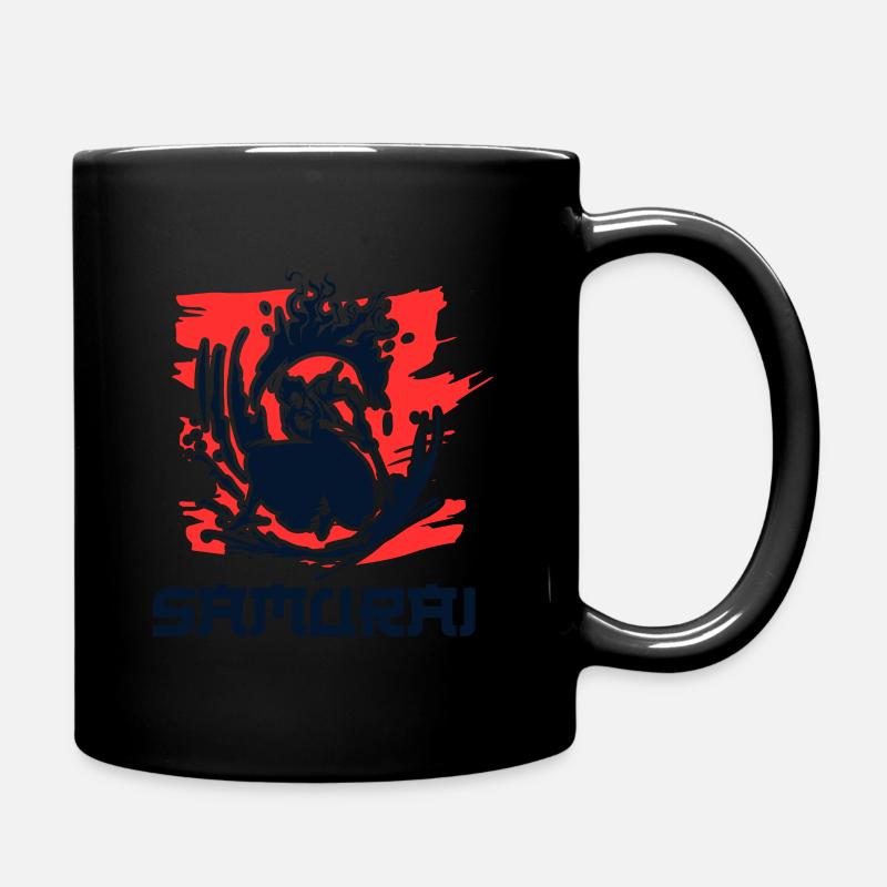 Samurai - Tasse einfarbig - Schwarz