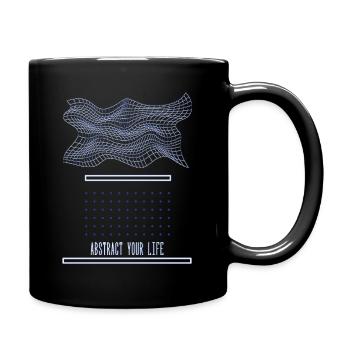 Abstract your Life - Tasse einfarbig - Schwarz - Rechts