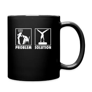 Artistic Gymnastics Apparatus Gymnast Problem - Full Colour Mug - black - Right