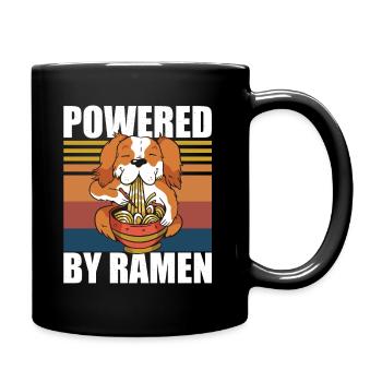 Powered By Ramen - Tasse einfarbig - Schwarz - Rechts