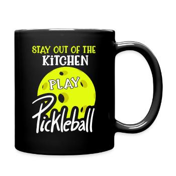 Pickleball Player Funny Kitchen Pickleball - Full Colour Mug - black - Right