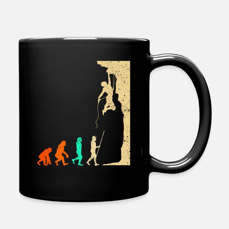 Vintage Bergsteiger Klettern Kletterer Bouldering - Tasse einfarbig - Schwarz