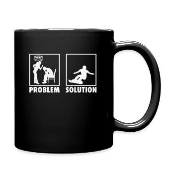 Snowboarding Snowboarder Athletes Statement - Tasse einfarbig - Schwarz - Rechts