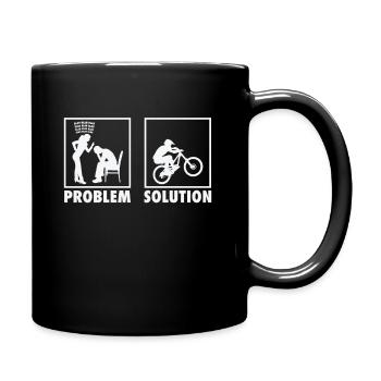 Mountain Bike Riding Mountain Bike Riders - Full Colour Mug - black - Right