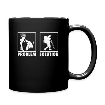 Mountain Climbing Mountain Climbers Statement - Tasse einfarbig - Schwarz - Rechts
