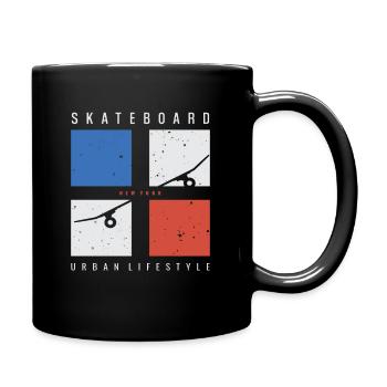 Skateboard - Mug uni - noir - Droite