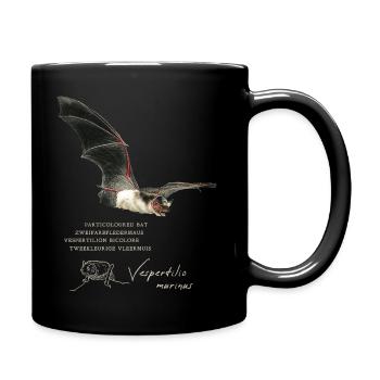 Chauve-souris de couleur partielle - Mug uni - noir - Droite