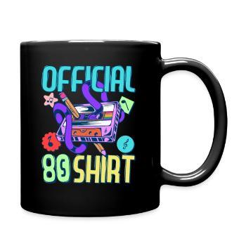Fête de tenue des années 80 Devise des années 80Partie 1980 - Mug uni - noir - Droite