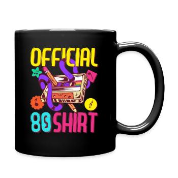 Fête de tenue des années 80 Devise des années 80Partie 1980 - Mug uni - noir - Droite