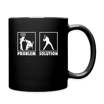 Baseball Baseball Players Statement Problem - Tasse einfarbig - Schwarz - Rechts