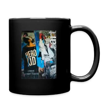 Super Hero Kid Kids Inspirational Comic - Tasse einfarbig - Schwarz - Rechts
