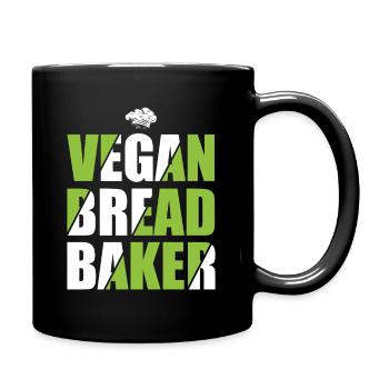 Vegan Bread Baker - Tasse einfarbig - Schwarz - Rechts