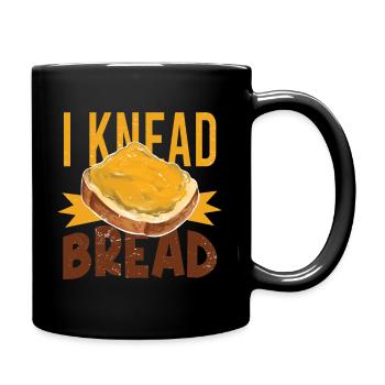Je pétris le pain - Boulanger - Mug uni - noir - Droite