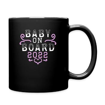 Bébé 2022 - Naissance Enceinte 2022 - Mug uni - noir - Droite