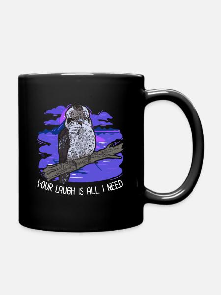 Your Laugh Is All I Need - Kookaburra - Tasse einfarbig - Schwarz