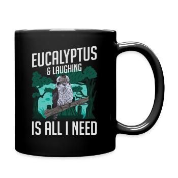 L’eucalyptus et le rire, c’est tout ce dont j’ai besoin - Kookaburra - Mug uni - noir - Droite