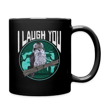 I Laugh You - Kookaburra - Full Colour Mug - black - Right
