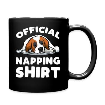 Official Sleeping Shirt St. Bernard - Full Colour Mug - black - Right