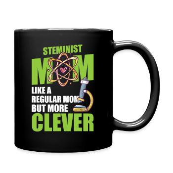 Maman stéministe - Comme une maman normale mais plus intelligente - Mug uni - noir - Droite