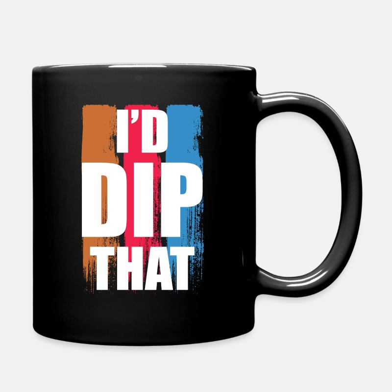 I'd Dip That - Dodgeball Player - Tasse einfarbig - Schwarz
